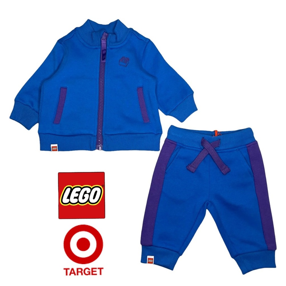 LEGO x Target Baby Track Zip-up Jacket & Jogger Pants Set Blue 3-6 Months